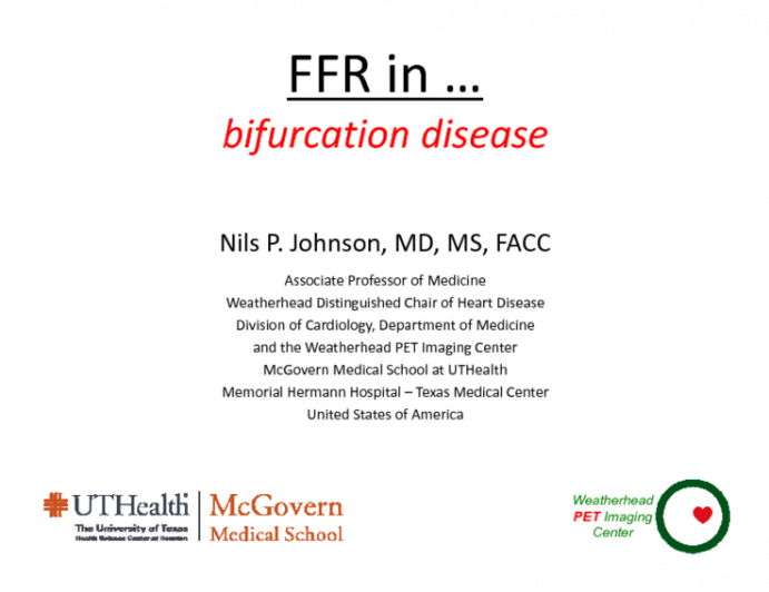 FFR in... Bifucation Disease