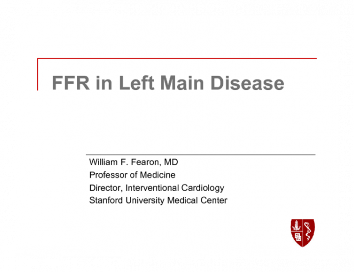 FFR in Left Main Disease