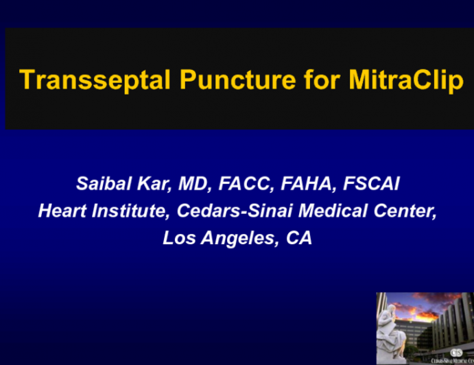 Case #1: Transseptal Puncture for MitraClip