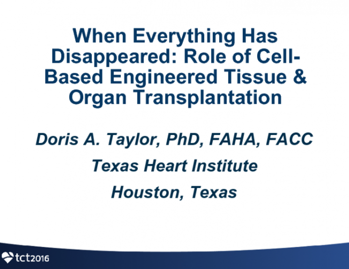 When Everything Has Disappeared: Role of Cell-Based Engineered Tissue and Organ Transplantation