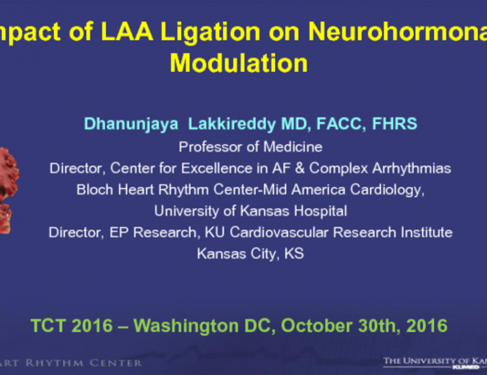 Impact of LAA Exclusion on Neurohormonal Modulation