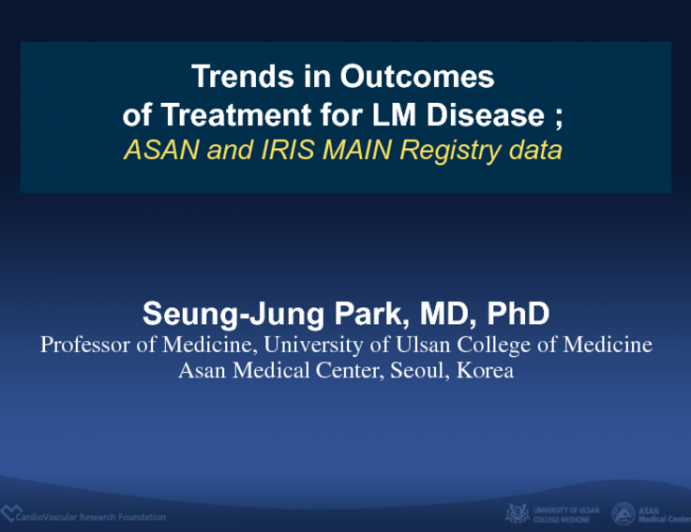 Trends in Outcomes of Treatment for LM Artery Disease: IRIS-MAIN Registry Data (N=5,020)