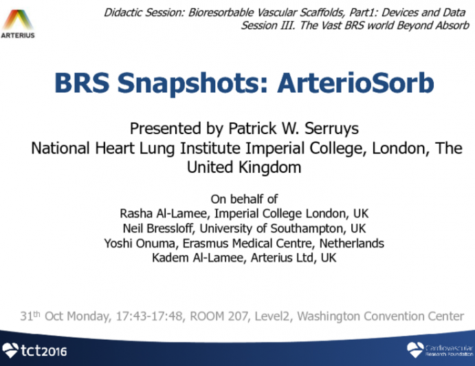 BRS Snapshots: ArterioSorb