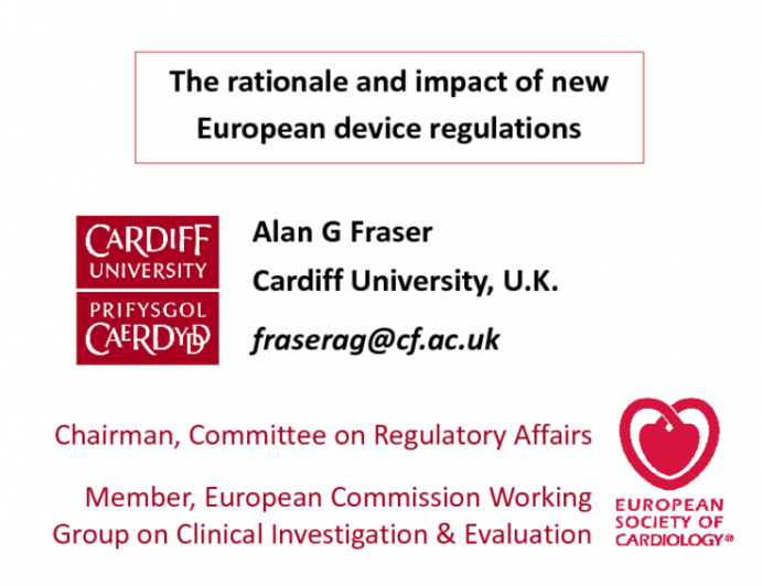 Featured Lecture: The Rationale and Impact of New European Device Regulations