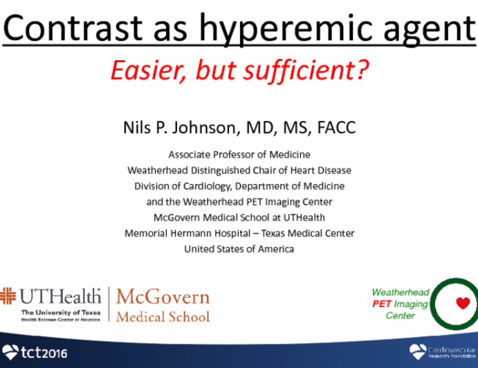 Contrast as a Hyperemic Agent: Easier, but Sufficient?