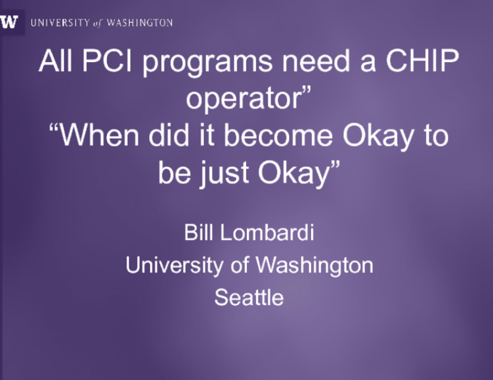 Flash Perspective - All Complex PCI Programs Need Dedicated CHIP Operators: Pro!