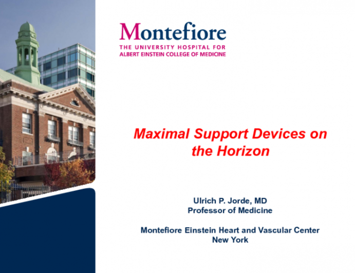 Novel Maximal Circulatory Support Devices on the HORIZON