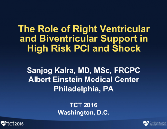 The Role of Right Ventricular and Biventricular Support in CHIP and Shock Cases