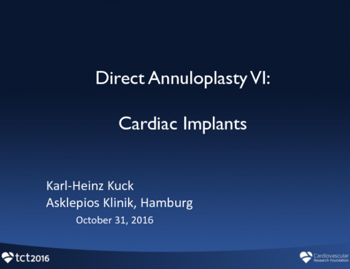 Direct Annuloplasty VI: Cardiac Implants