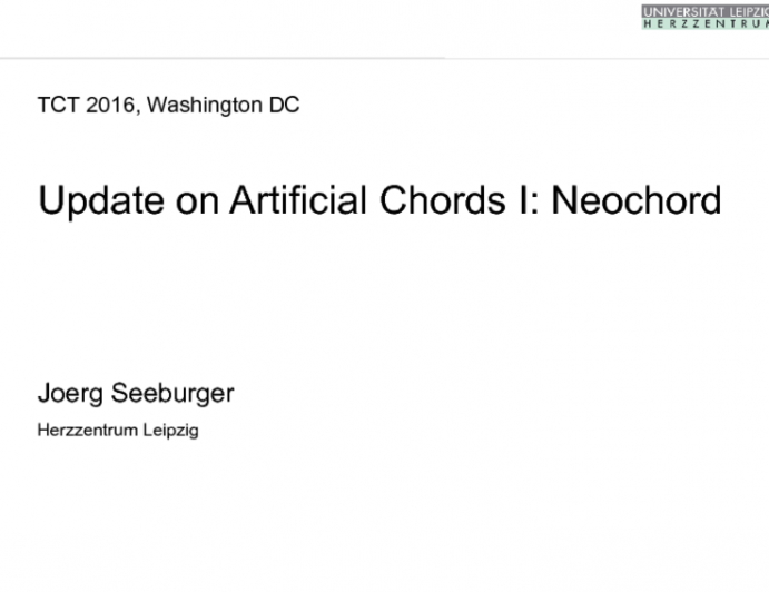 Update on Artificial Chords I: Neochord