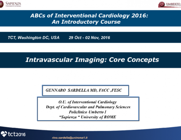 Intravascular Imaging: Core Concepts