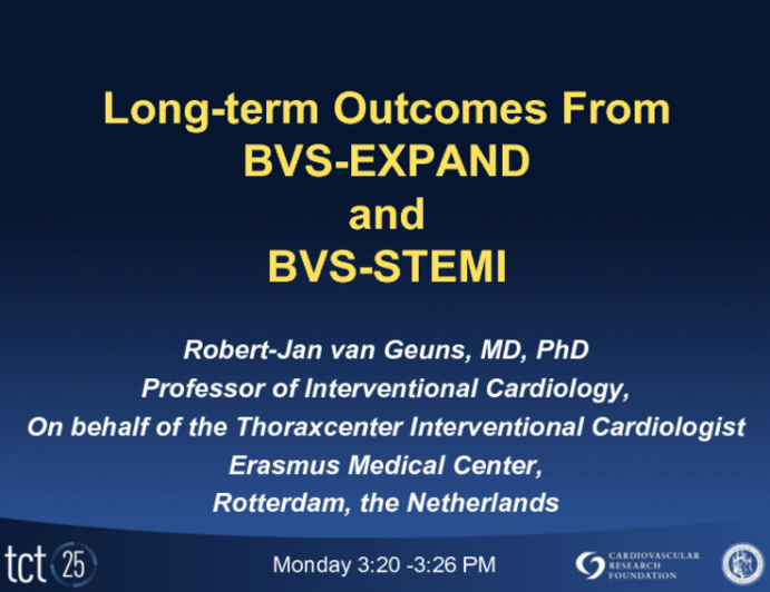 Outcome Registries II: Long-term Outcomes From ABSORB EXPAND and STEMI First