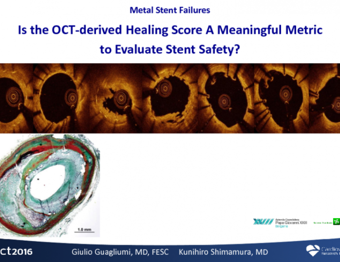 Is the OCT-derived Healing Score A Meaningful Metric to Evaluate Stent Safety?