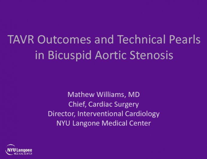 TAVR Outcomes and Technical Pearls in Bicuspid Aortic Stenosis (With Case Examples)