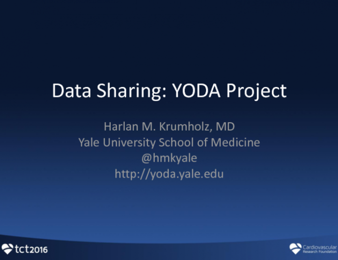 Opportunities and Risks of Data Sharing I: YODA Proposal
