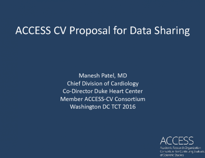 Opportunities and Risks of Data Sharing II: ACCESS CV Proposal