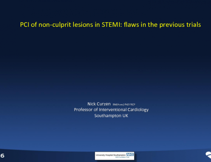 PCI of Non-Culprit Lesions in STEMI: Flaws in the Previous Trials