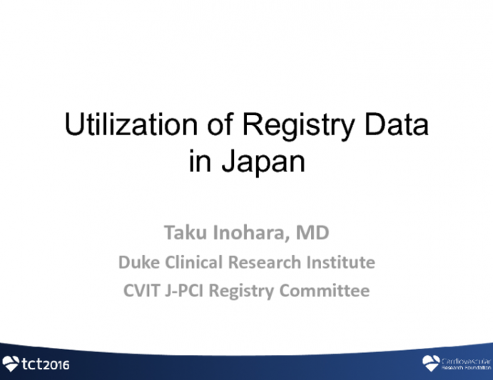 Utilization of Registry Data in Medical Care