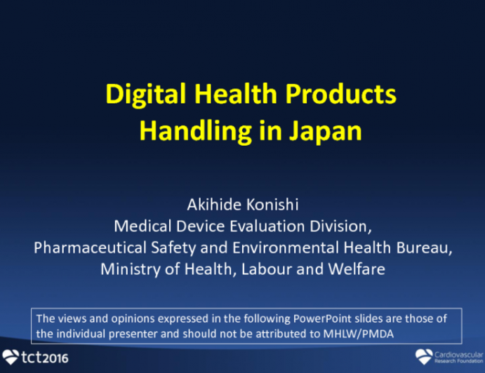 Digital Health Products Handling in Japan