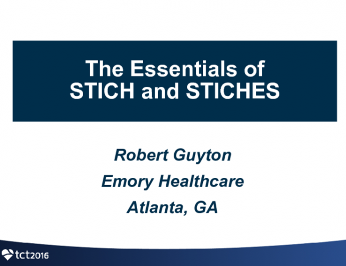 Trial #4 - The Essentials of ... STICH and STICHES - Ten-Year Follow-up