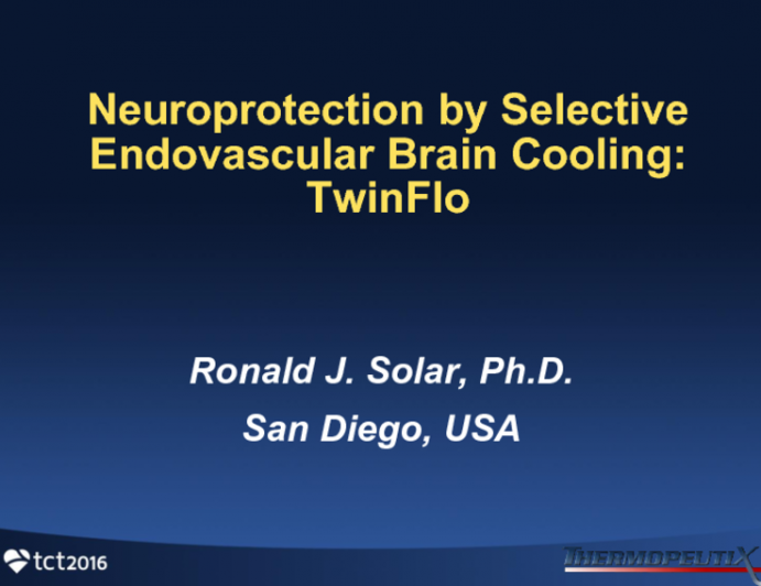 Neuroprotection by Selective Endovascular Brain Cooling (Twinflow)