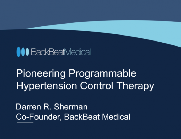 Pacemaker-Based Treatment for Hypertension (Backbeat)