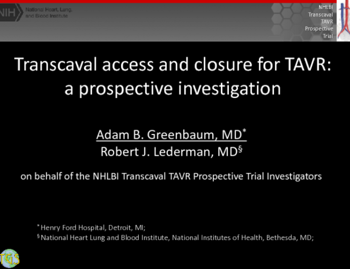 A Multicenter, Prospective Registry of Transcaval access and closure for transcatheter aortic valve replacement