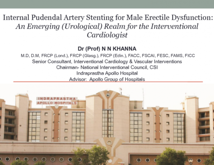 Internal Pudendal Artery Stenting for Male Erectile Dysfunction: An Emerging (Urological) Realm for the Interventional Cardiologist