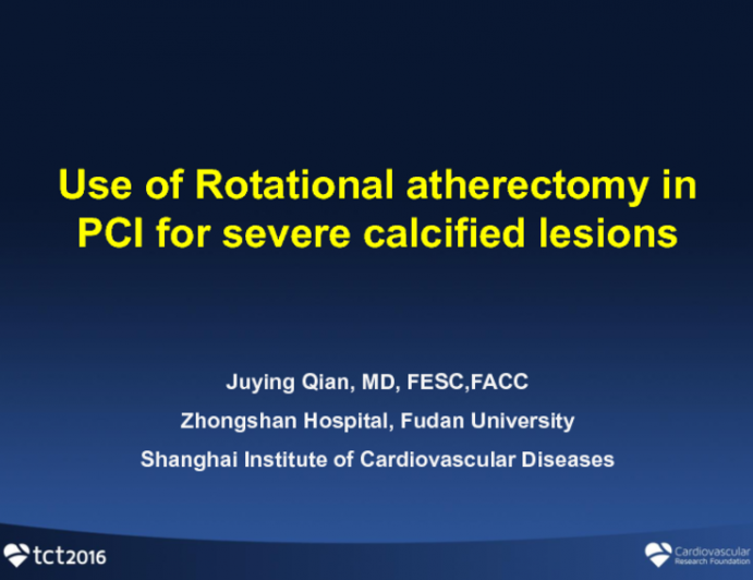 My Most Challenging Case 2016: Severe Calcified Lesion