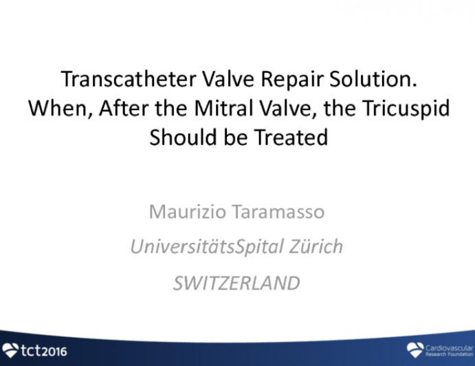 Transcatheter Valve Repair Solution - When, After the Mitral Valve, the Tricuspid Should Be Treated