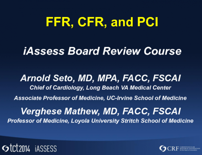 FFR, iFR and Microvascular Assessment