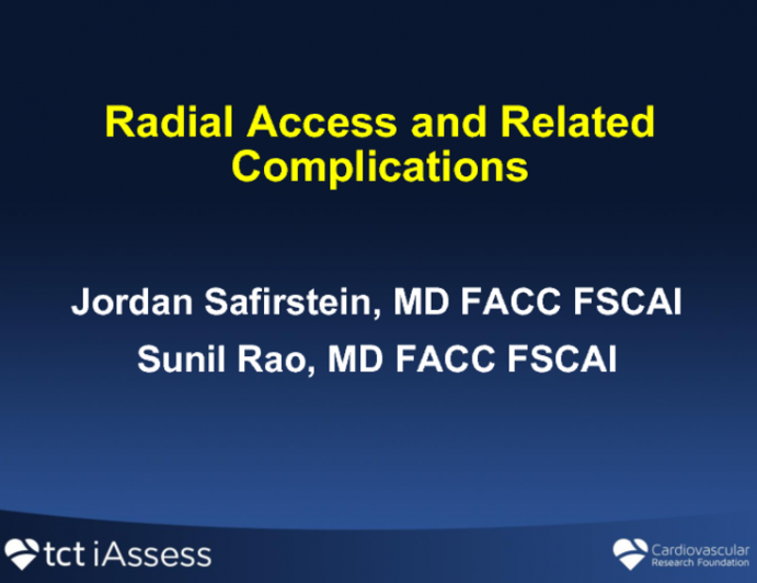 Radial Access for Angiography and PCI: Technique, Complications, and Comparison to the Femoral Approach