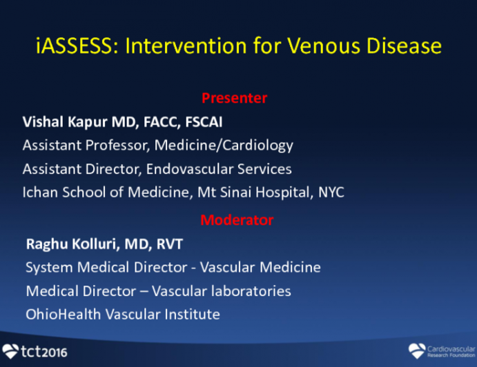 Intervention for Venous Disease