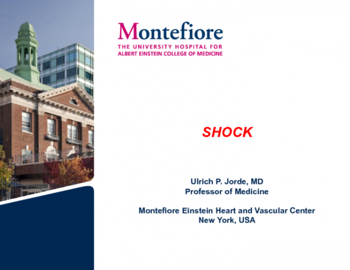 Acute Cardiogenic Shock: Pathophysiology and Representative Case Presentation
