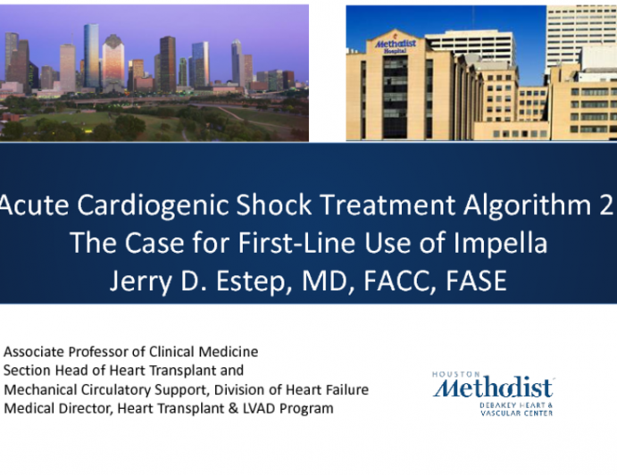 Acute Cardiogenic Shock Treatment Algorithm 2: The Case for First-line Use of Impella