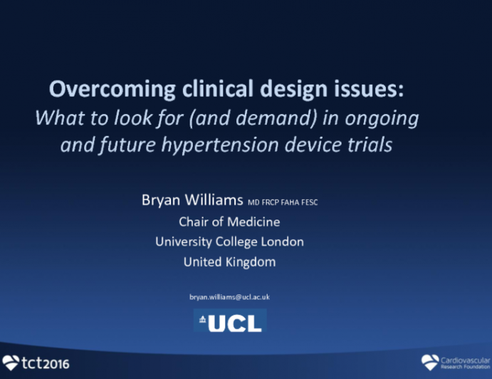 Overcoming Clinical Design Issues: What to Look for (and Demand) in Ongoing and Future Hypertension Device Trials