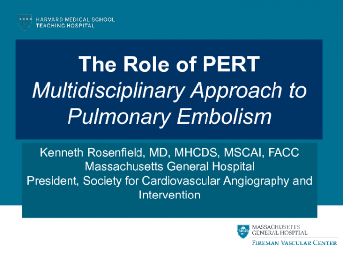 Role of Pulmonary Embolism Response Team