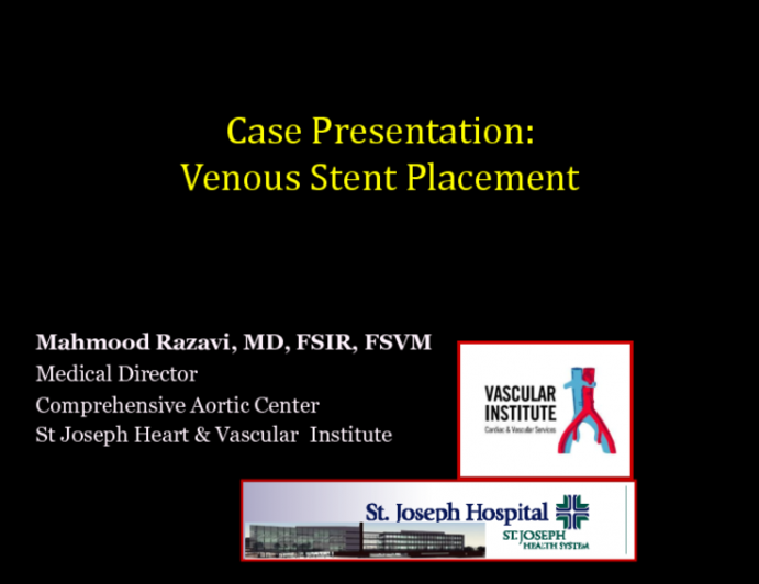 Stenting Chronic Venous Obstruction