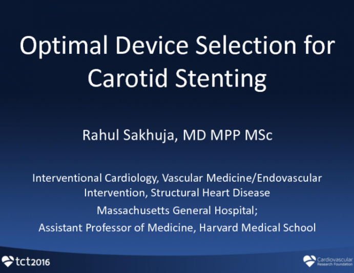 Optimal Device Selection for Carotid Stenting