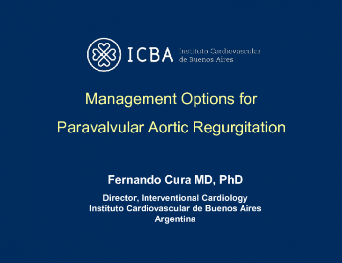 Management Options for Postsurgical Paravalvular Aortic Regurgitation