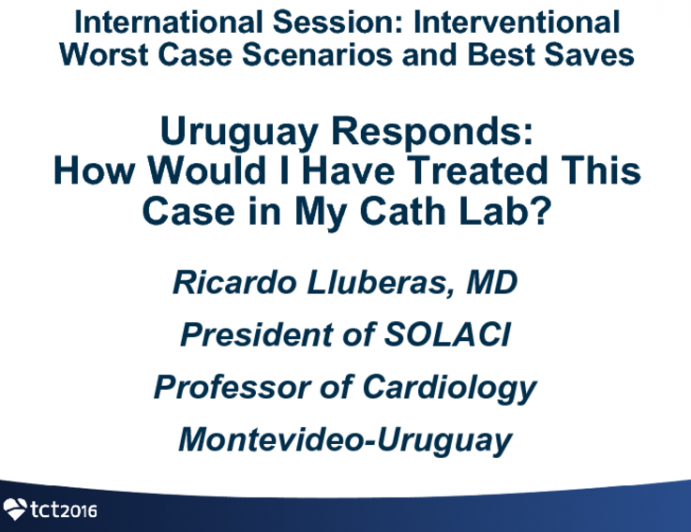 Uruguay Responds: How Would I Have Treated This Case in My Cath Lab?