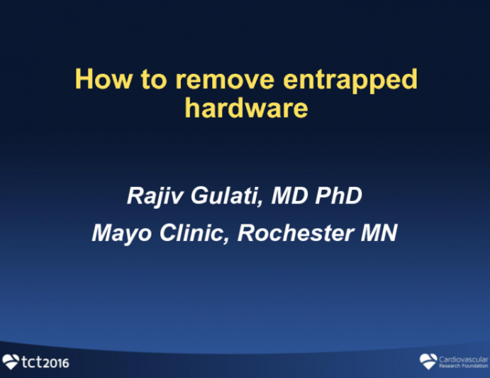 Case Presentation(s): How to Remove Entrapped Hardware