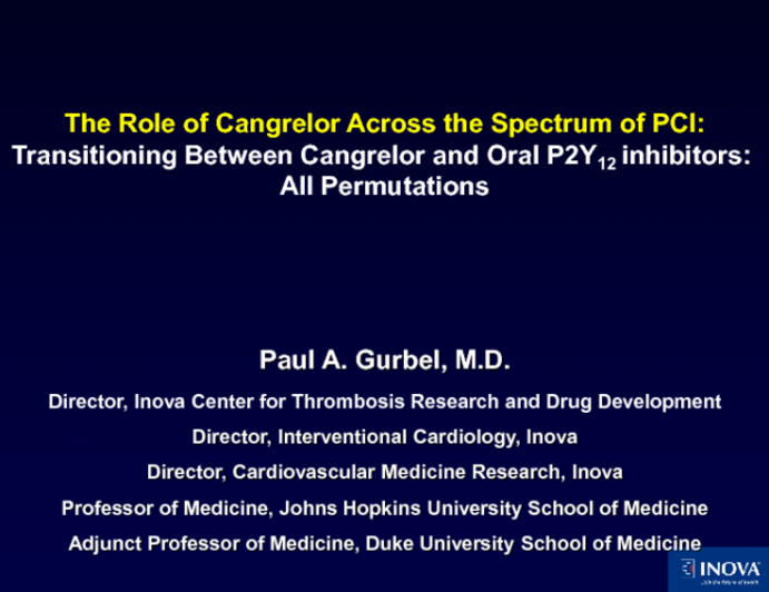 Transitioning Between Cangrelor and Oral P2Y12 Inhibitors: All the Permutations