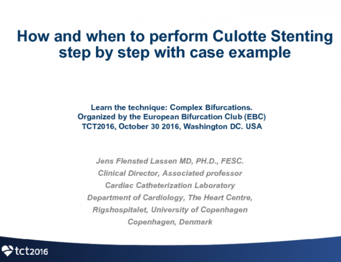How and When to Perform Culotte Stenting (Step-by-step With Case Examples)