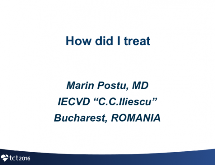 Romania Presents: How Did I Treat This Patient?