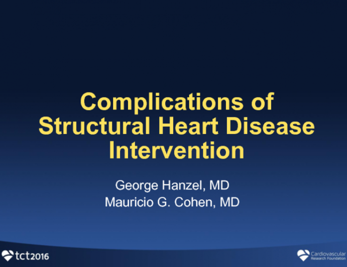 Complications of Structural Heart Disease Intervention