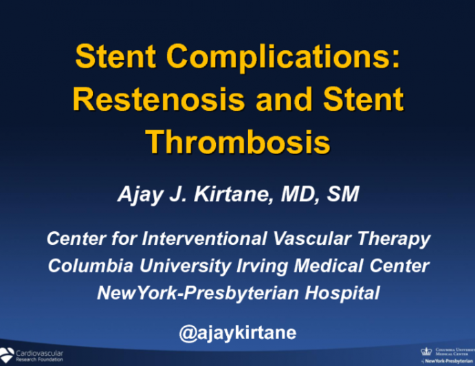 Stent Thrombosis and Restenosis