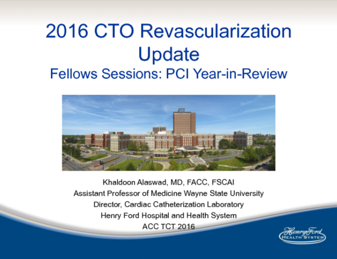 2016 CTO Revascularization Update