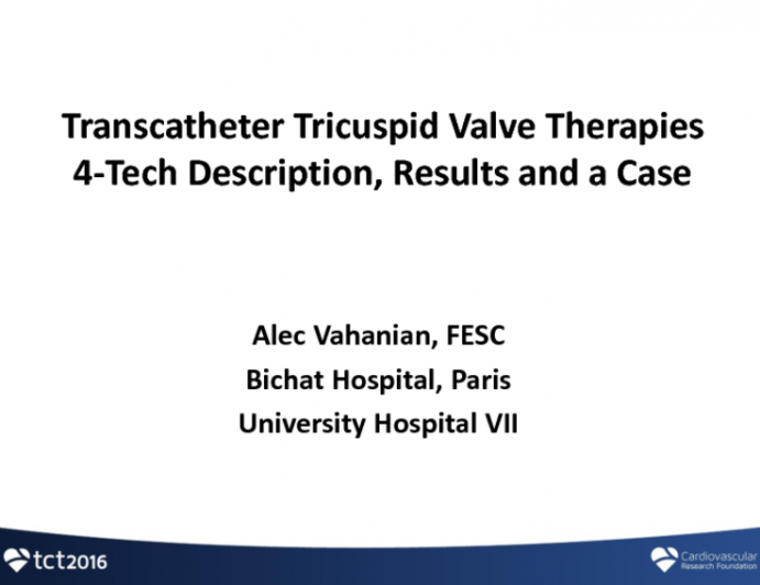 Transcatheter Tricuspid Valve Therapies 2: 4-Tech Description, Results and a Case