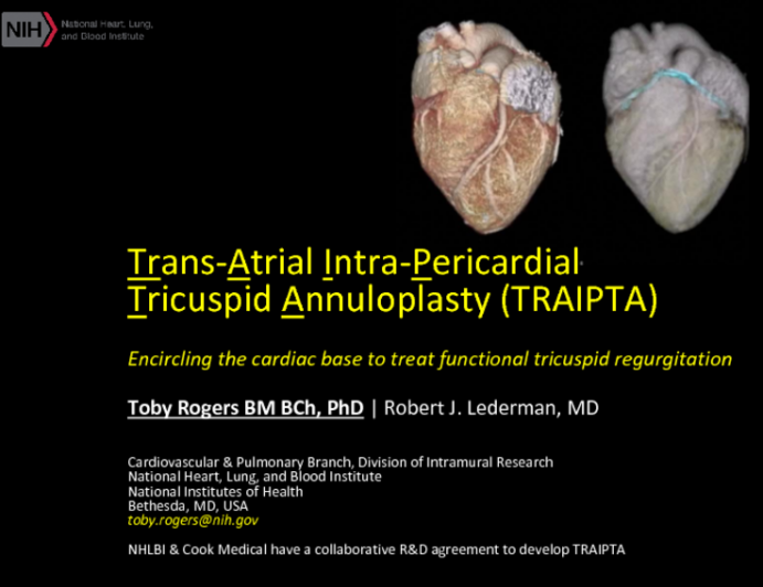 Transcatheter Tricuspid Valve Therapies 7: TRAIPTA Description, Results and a Case